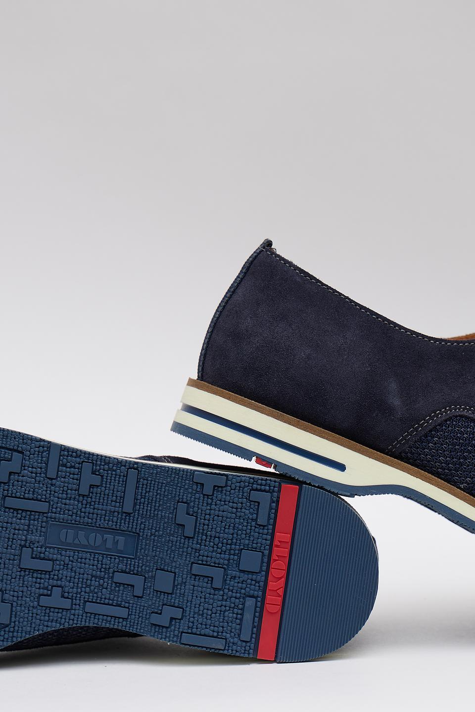 Дерби LLoyd синие с перфорацией