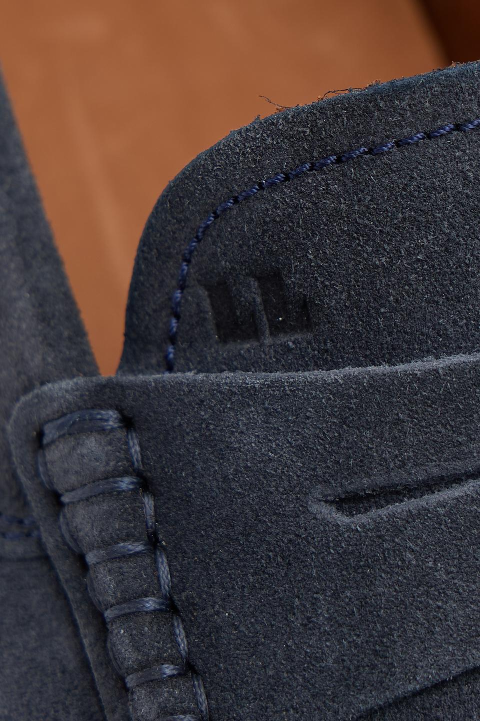 Лоферы LLoyd синие замшевые