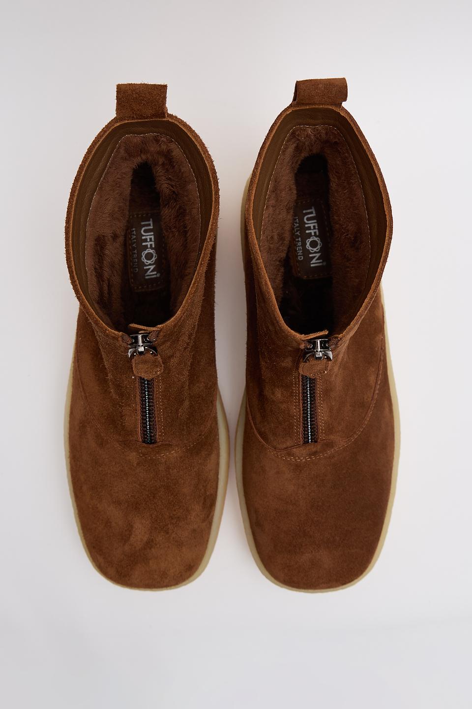 Ботинки Tuffoni на платформе коричневые