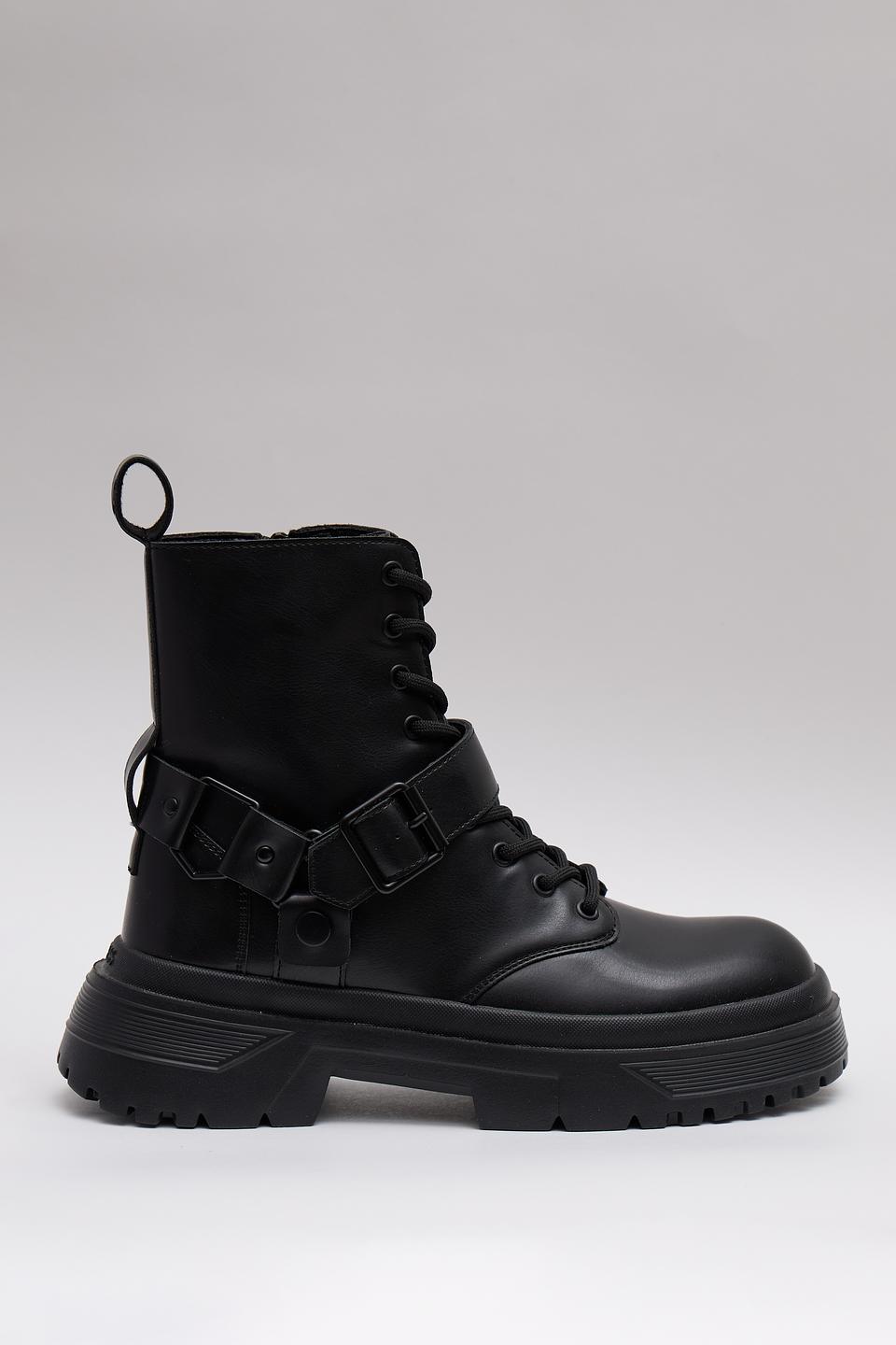 Ботинки Guess с ремнём чёрные