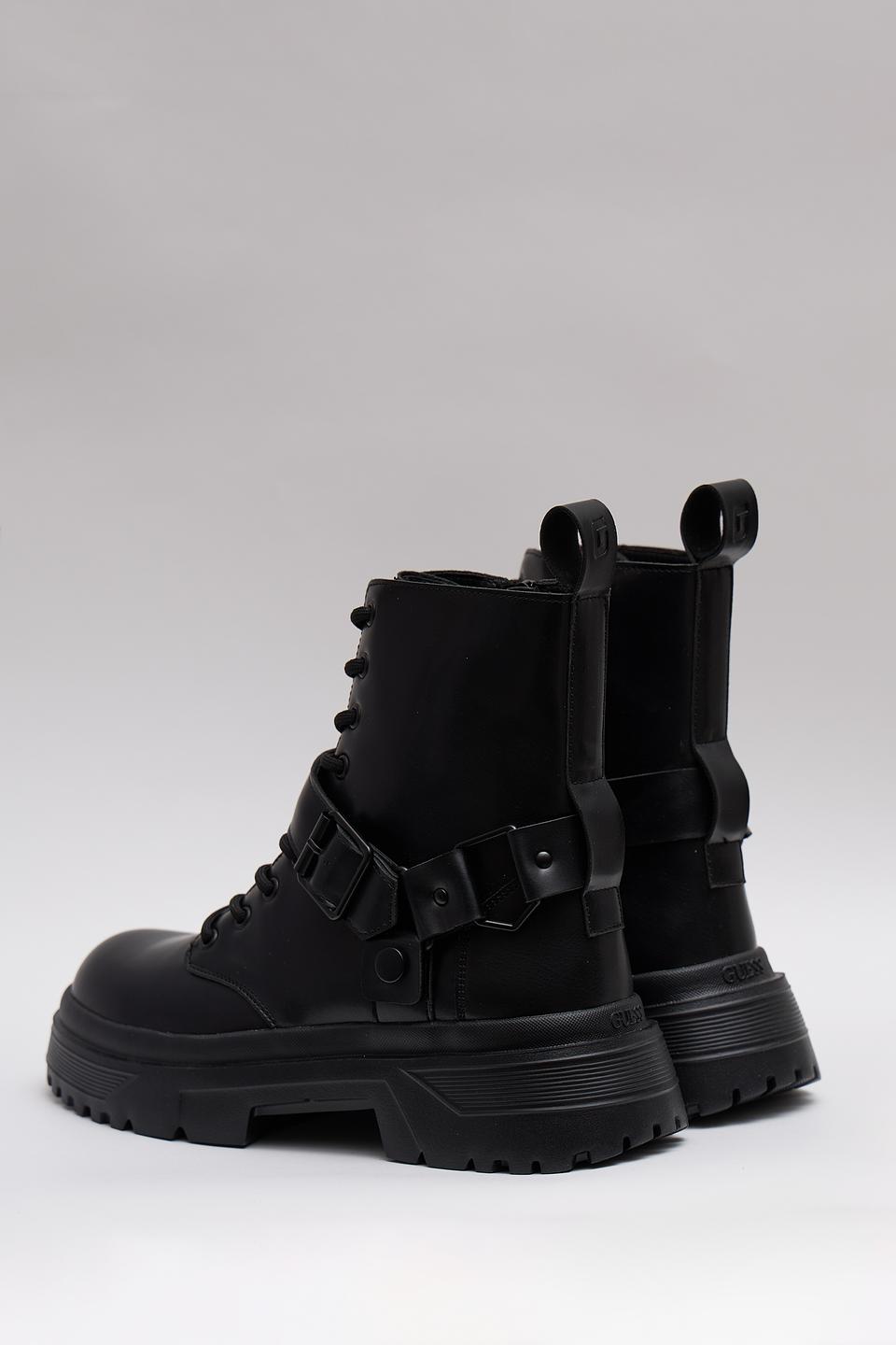 Ботинки Guess с ремнём чёрные