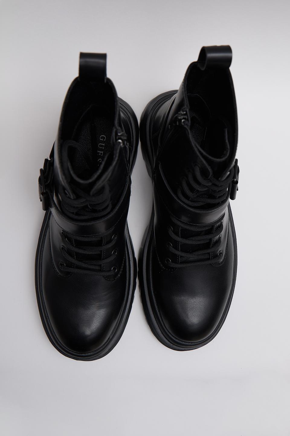 Ботинки Guess с ремнём чёрные