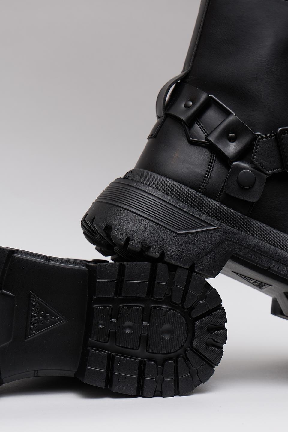 Ботинки Guess с ремнём чёрные