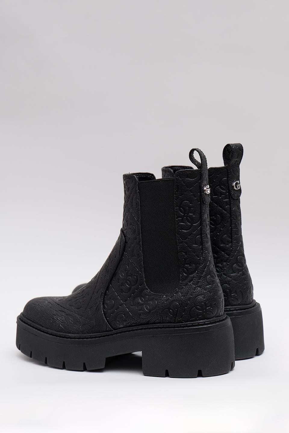 Ботинки челси Guess с тиснением чёрные