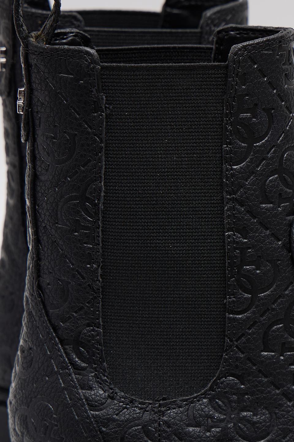 Ботинки челси Guess с тиснением чёрные