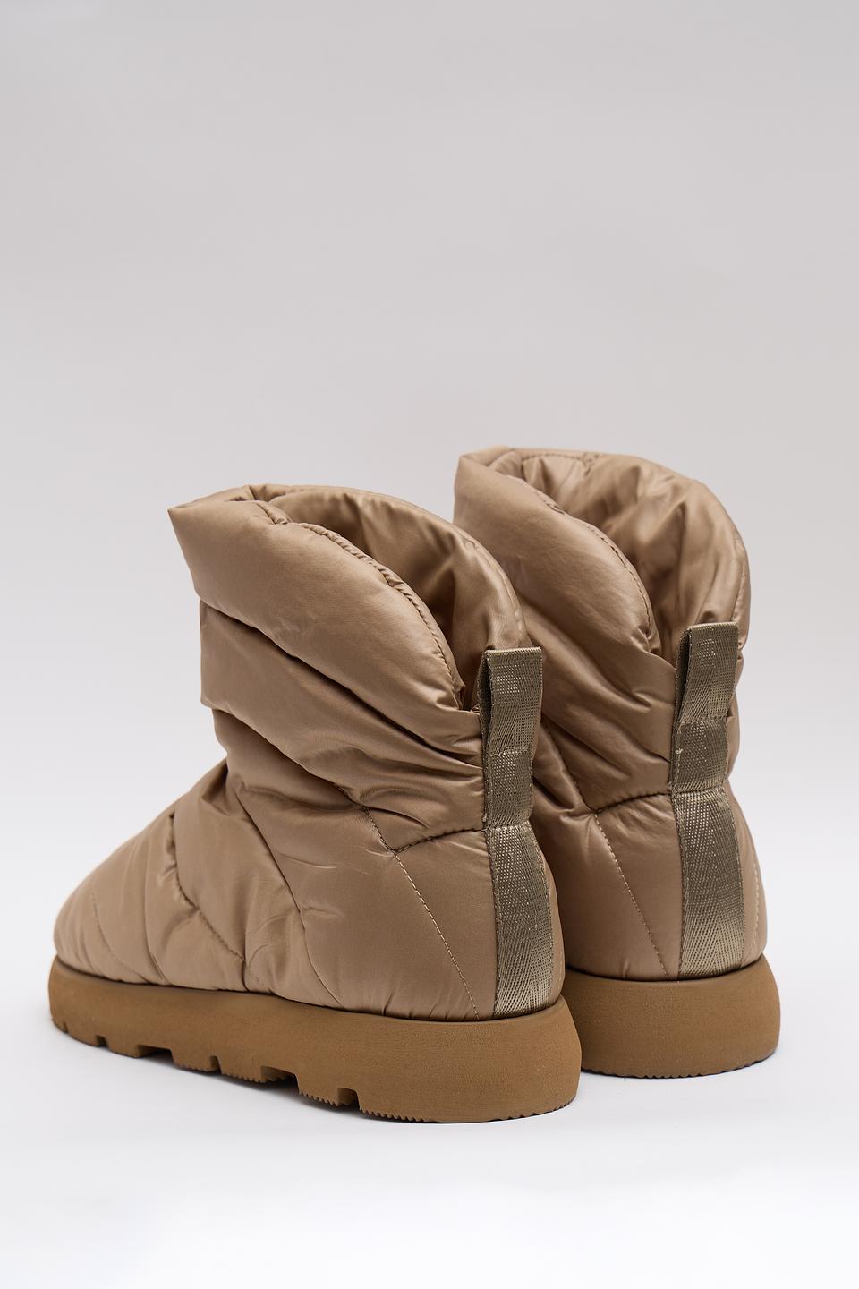 Ботинки Piumestudio стеганые бежевые