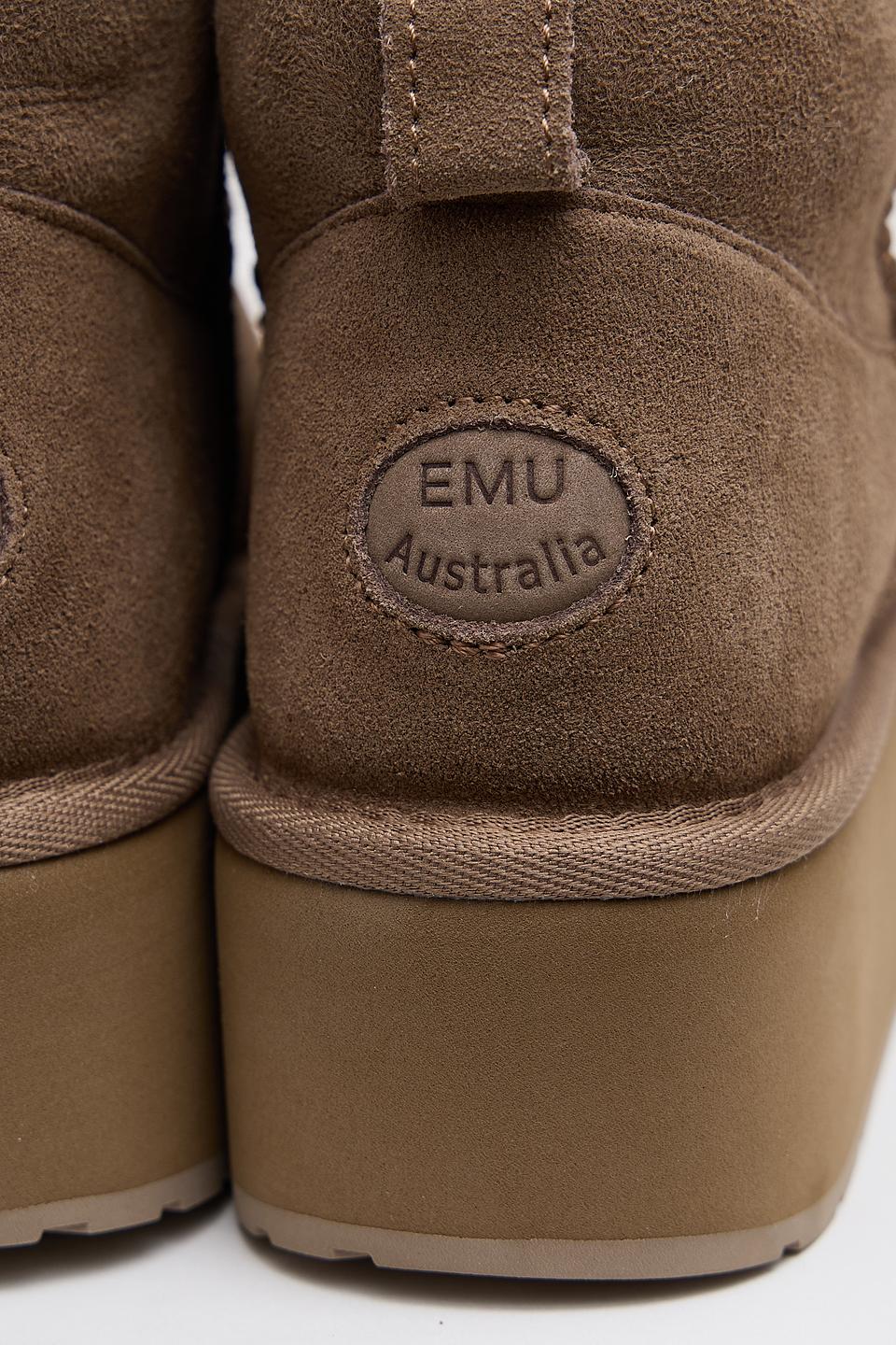 Угги Emu Australia на платформе, бежевые