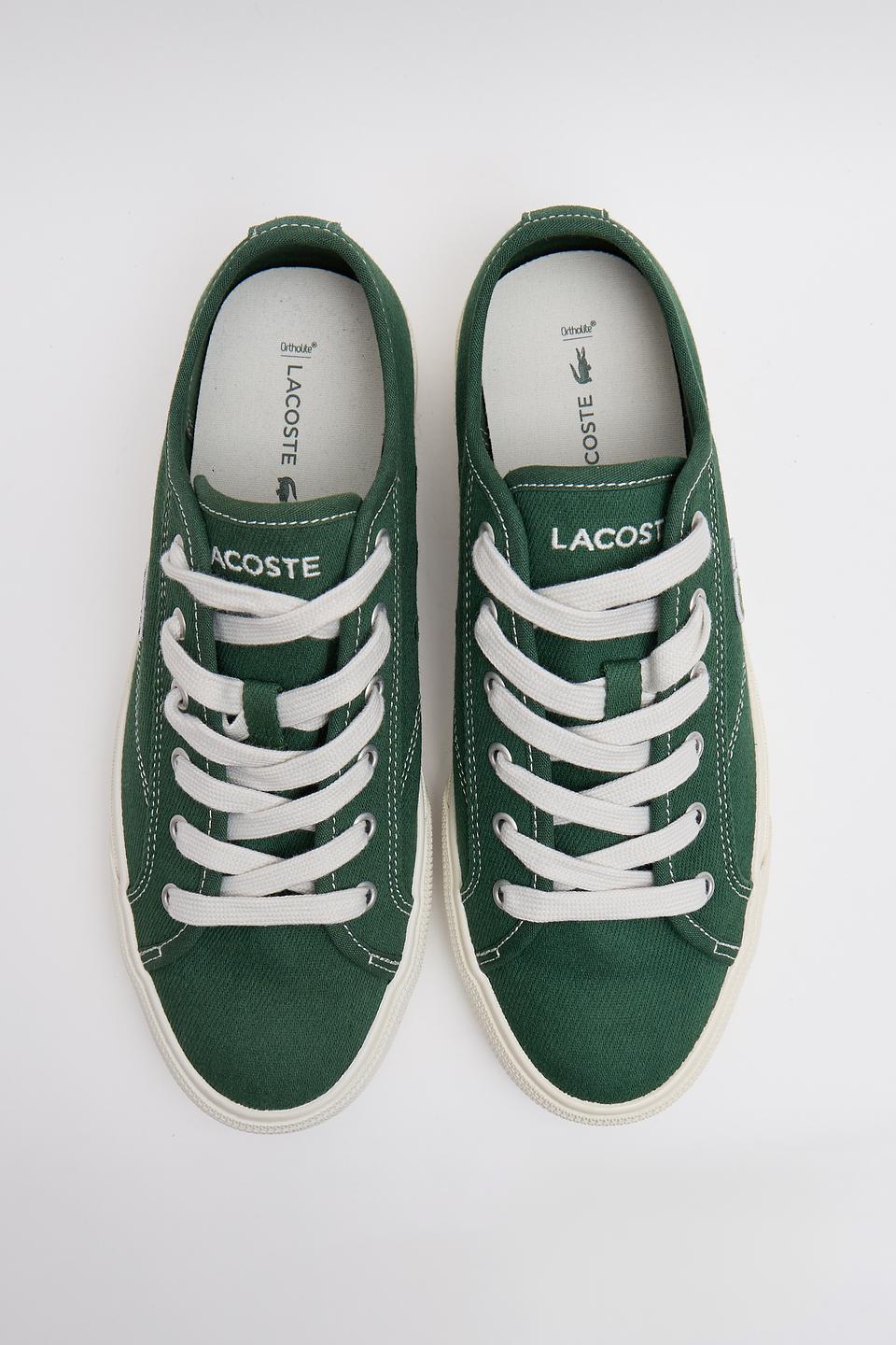 Кеды Lacoste в цвет хаки