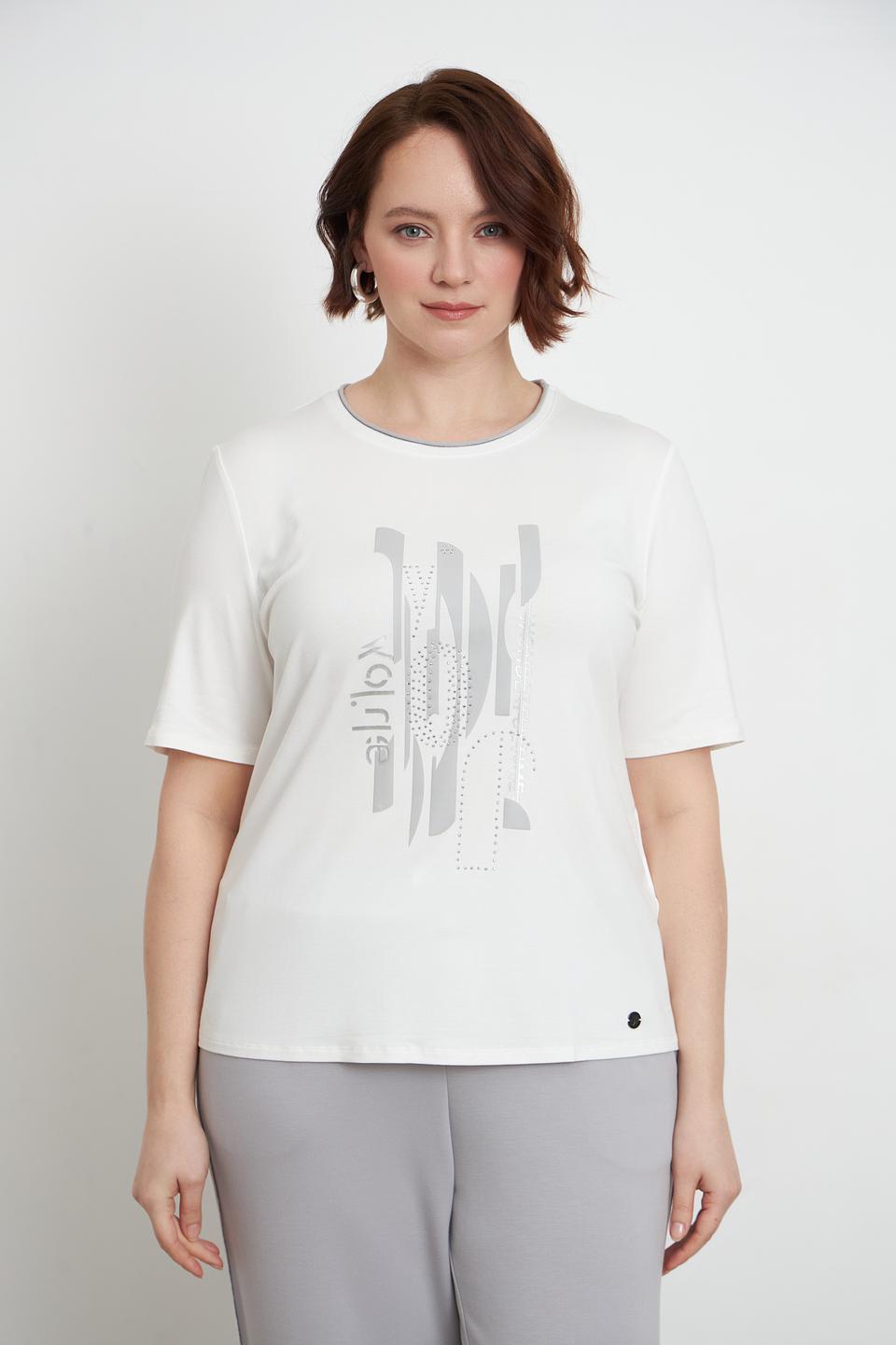 Футболка Lebek с принтом