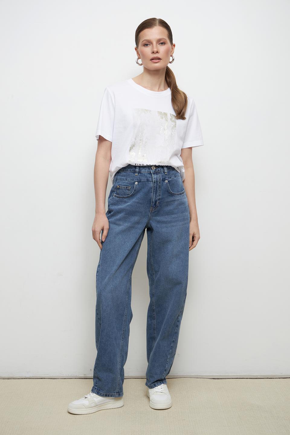 Футболка Marc Aurel с золотым принтом