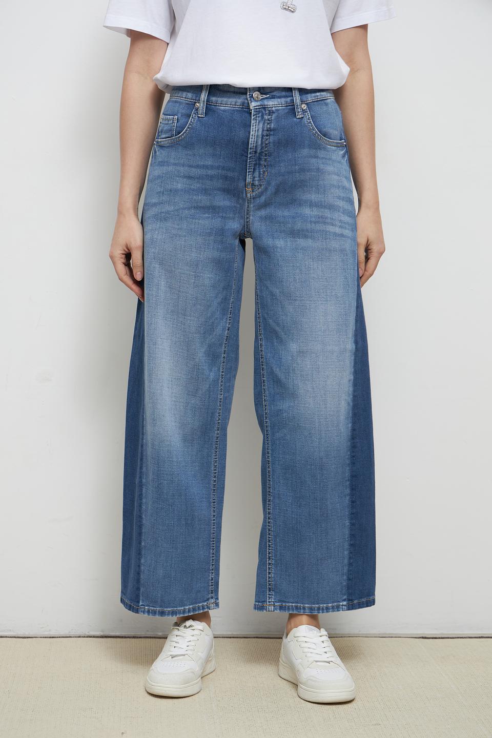 Джинсы Cambio широкого кроя голубые