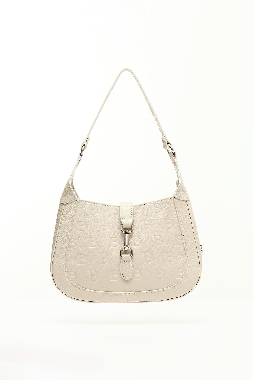 Сумка Sara Burglar с тиснением BB бежевая