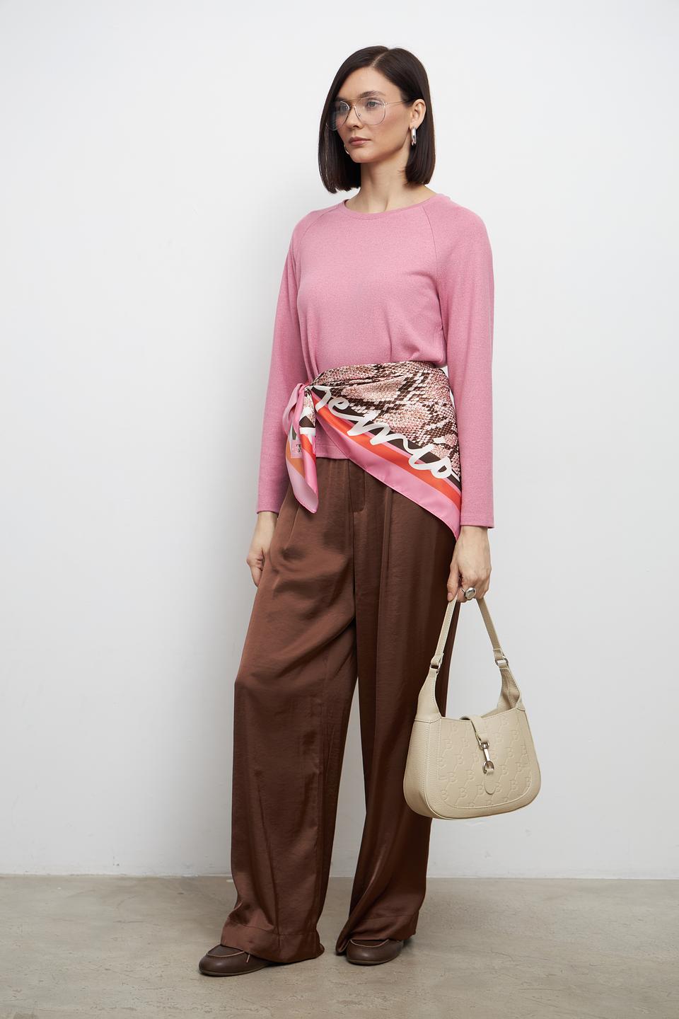 Сумка Sara Burglar с тиснением BB бежевая