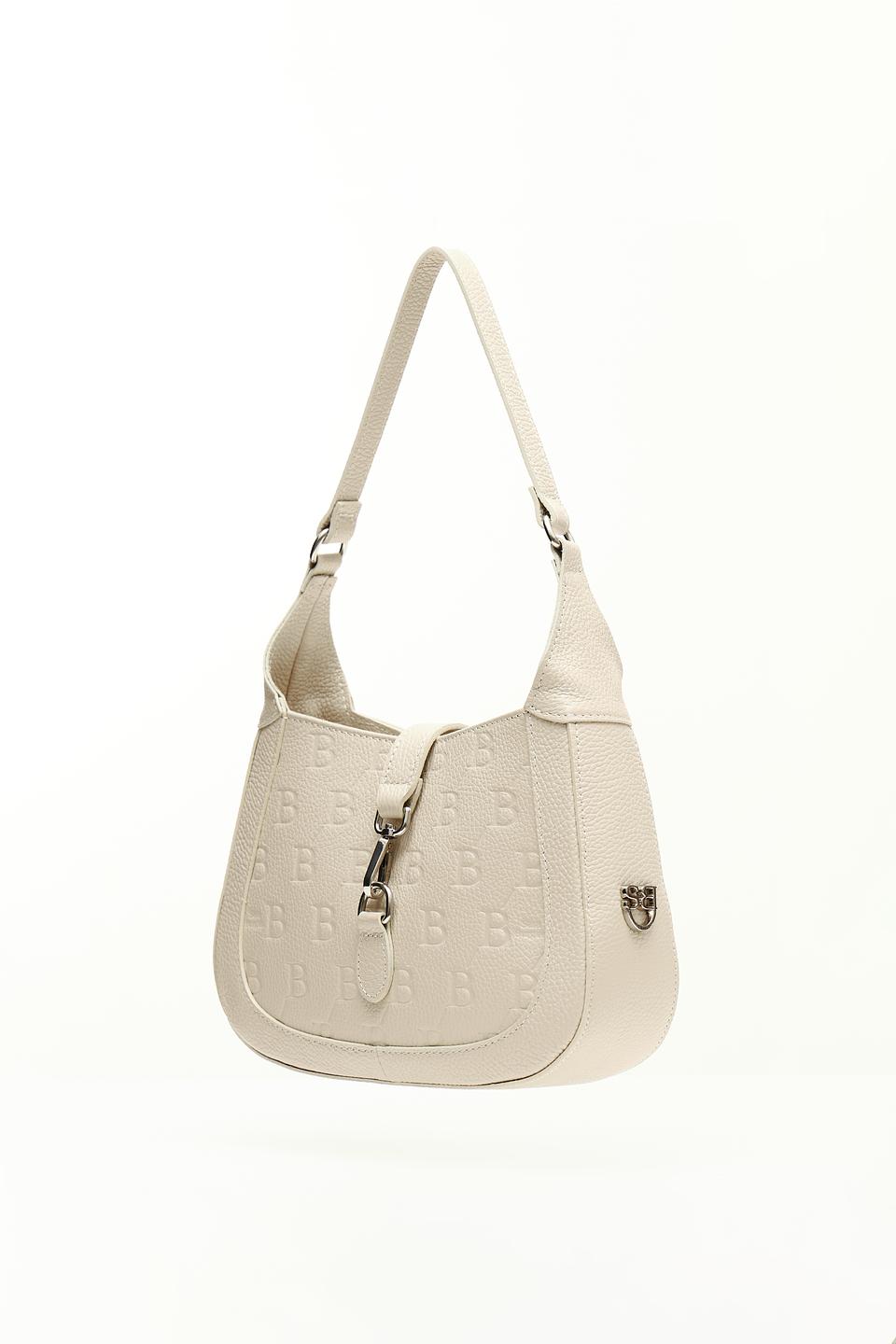 Сумка Sara Burglar с тиснением BB бежевая
