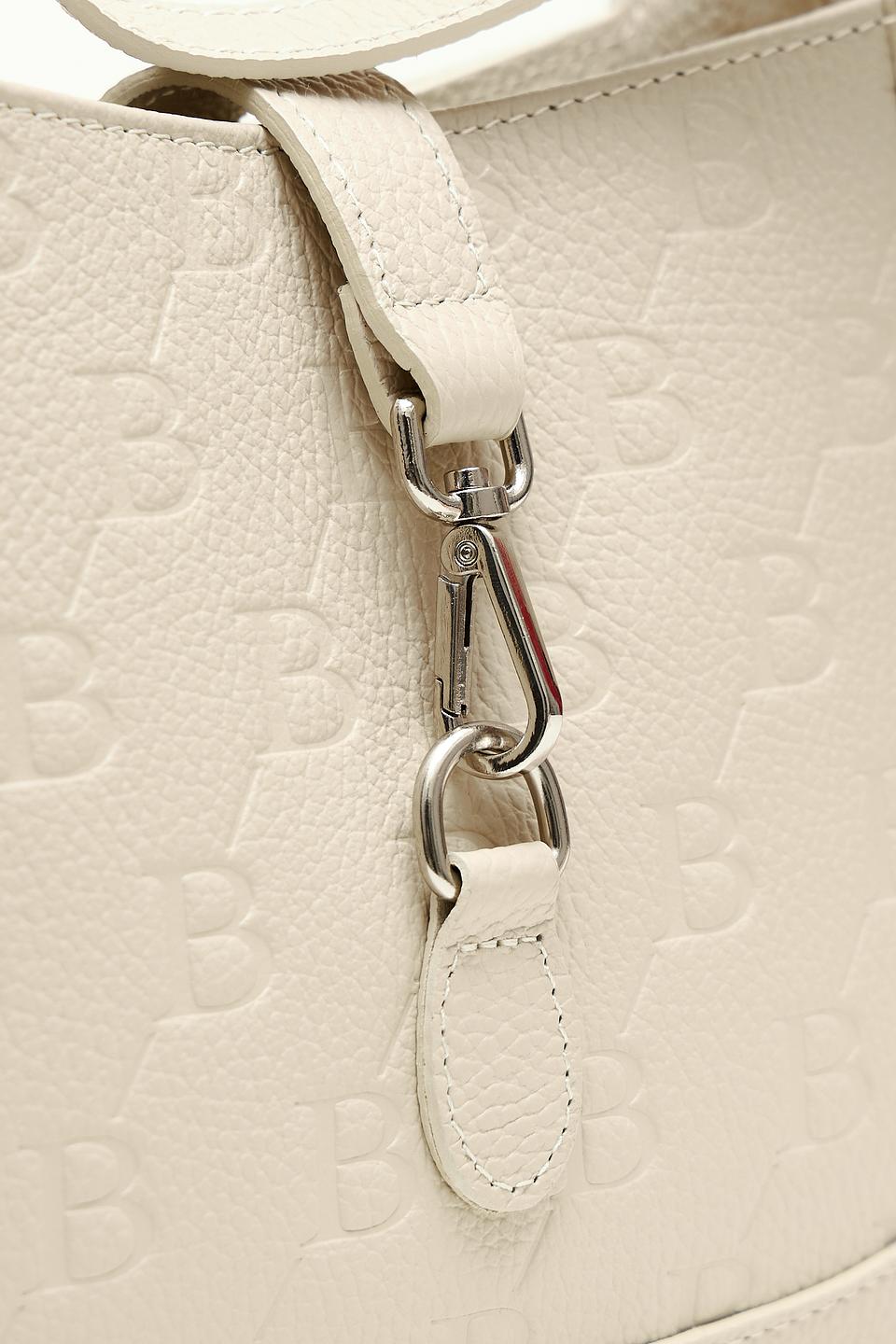 Сумка Sara Burglar с тиснением BB бежевая