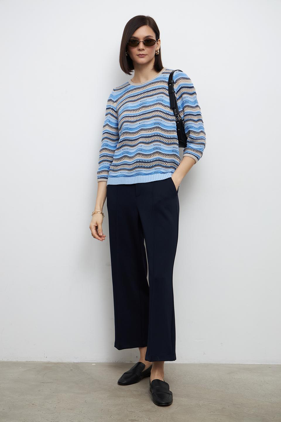 Брюки классические Oui тёмно-синие