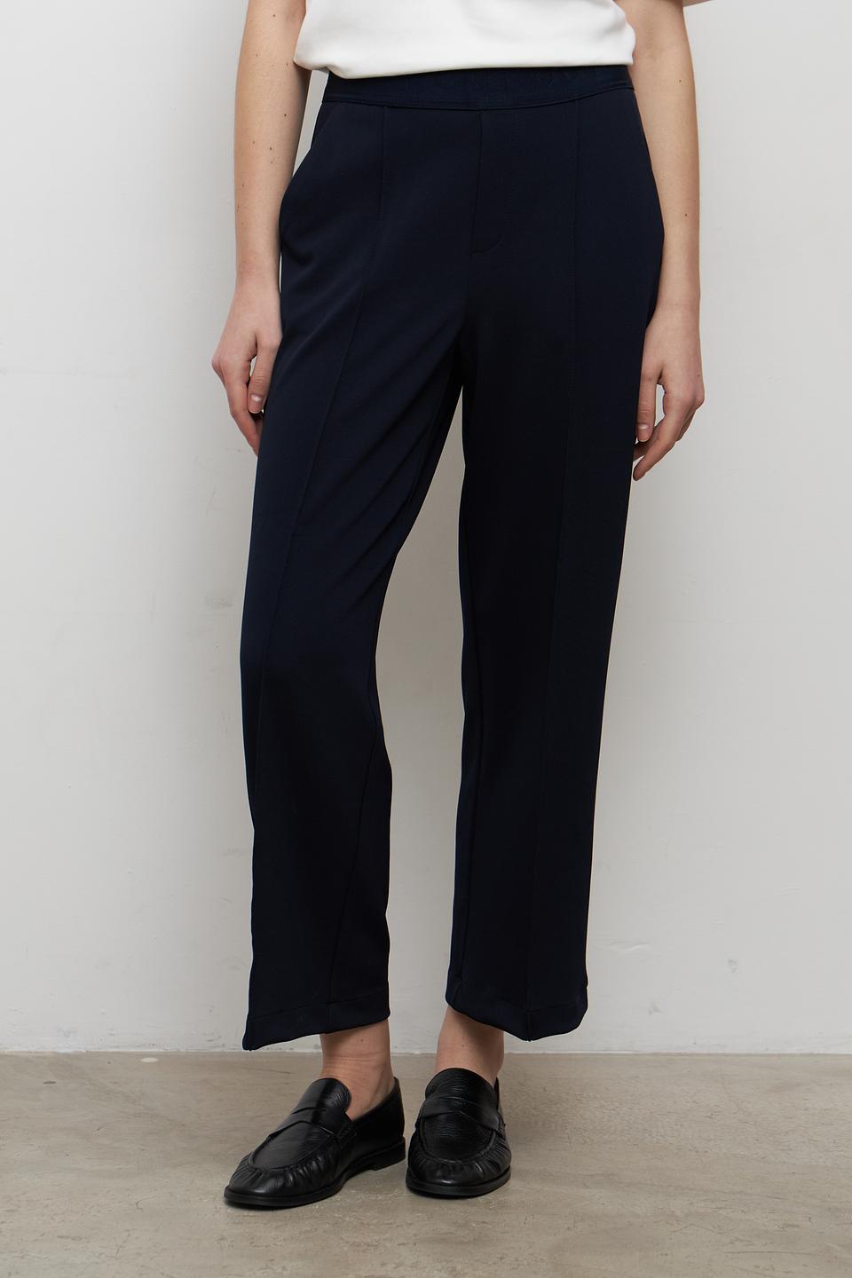 Брюки классические Oui тёмно-синие