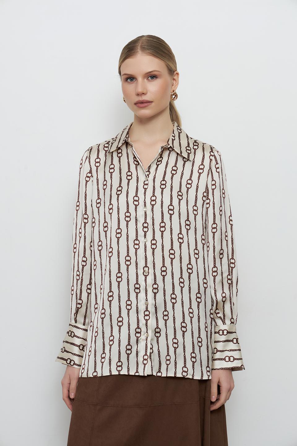 Блуза Penny Black с принтом в цепь