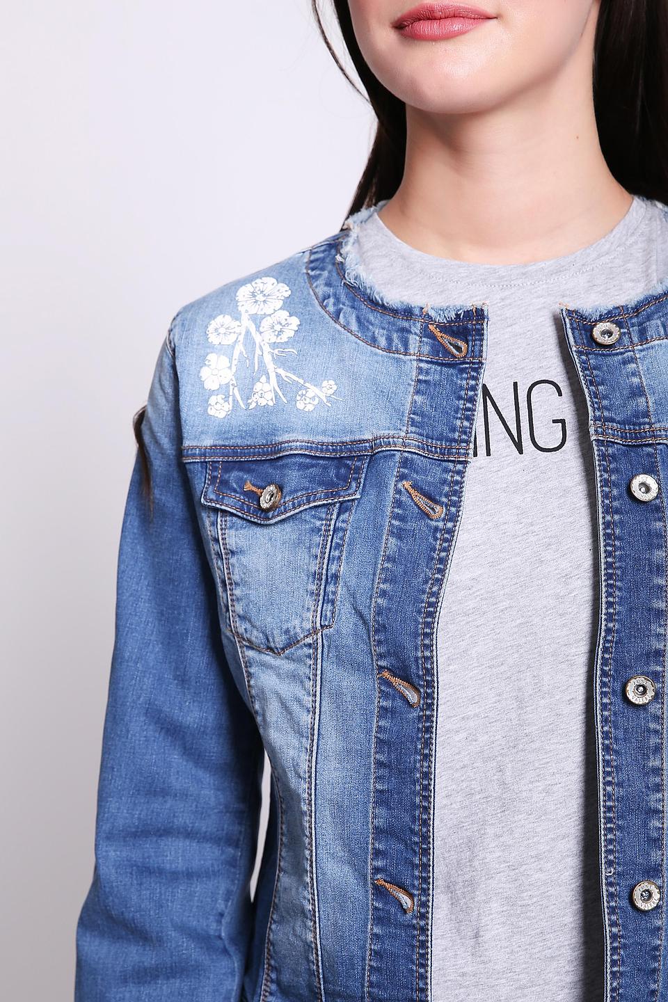 Жакет джинсовый Just Valeri с вышивкой