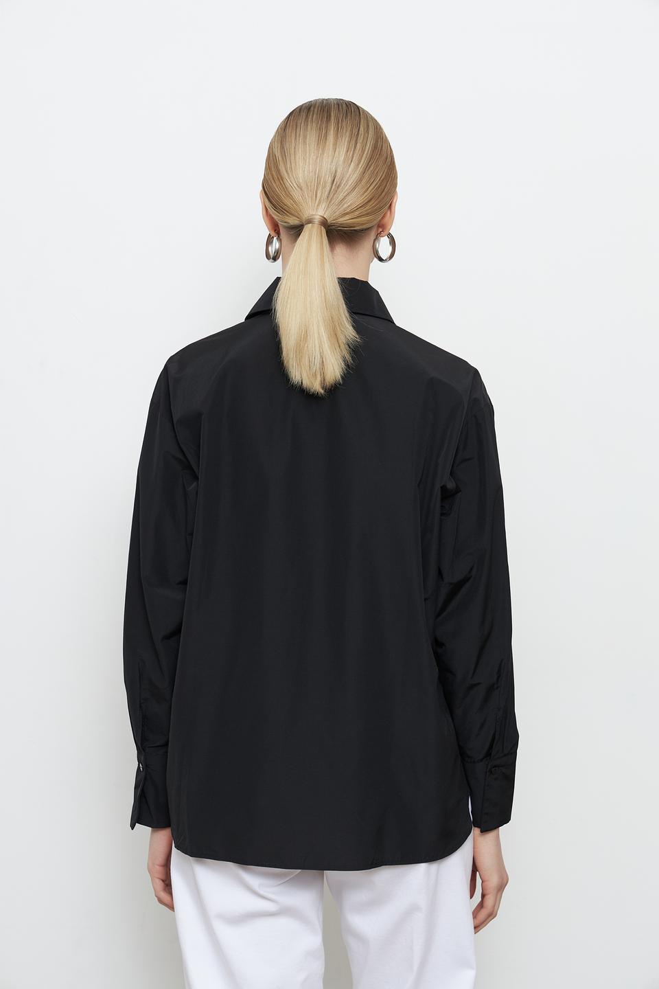 Блуза Penny Black Pink чёрная оверсайз