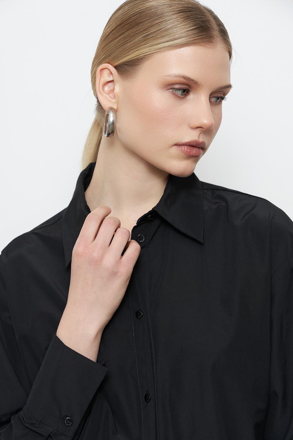 Блуза Penny Black Pink чёрная оверсайз