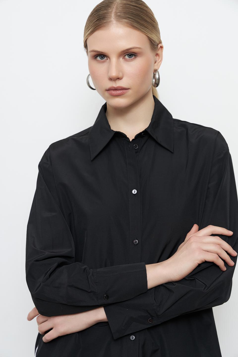 Блуза Penny Black Pink чёрная оверсайз