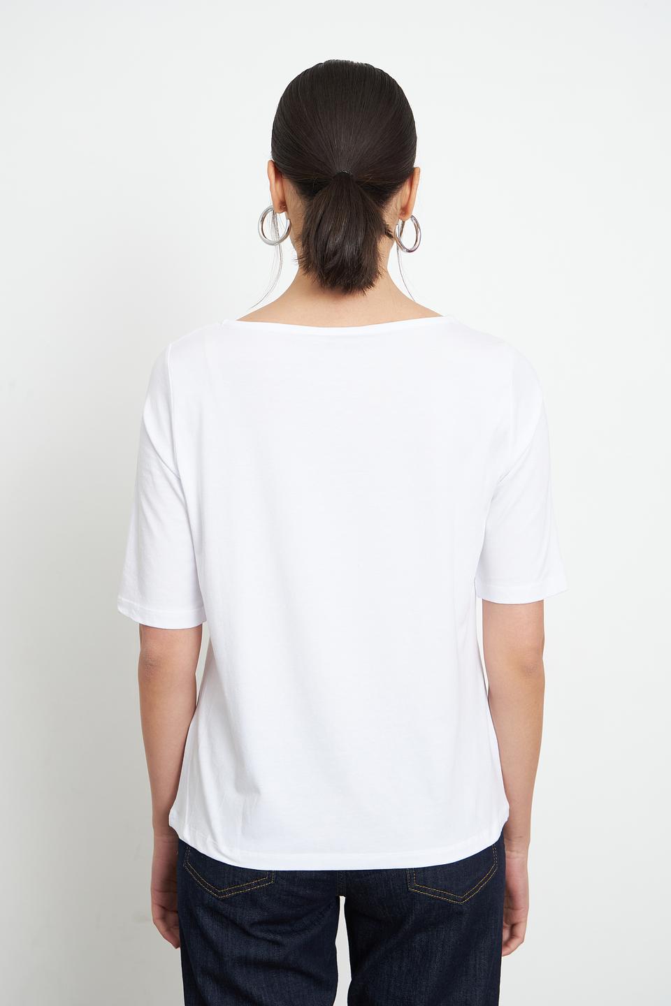 Футболка MORE and MORE с принтом