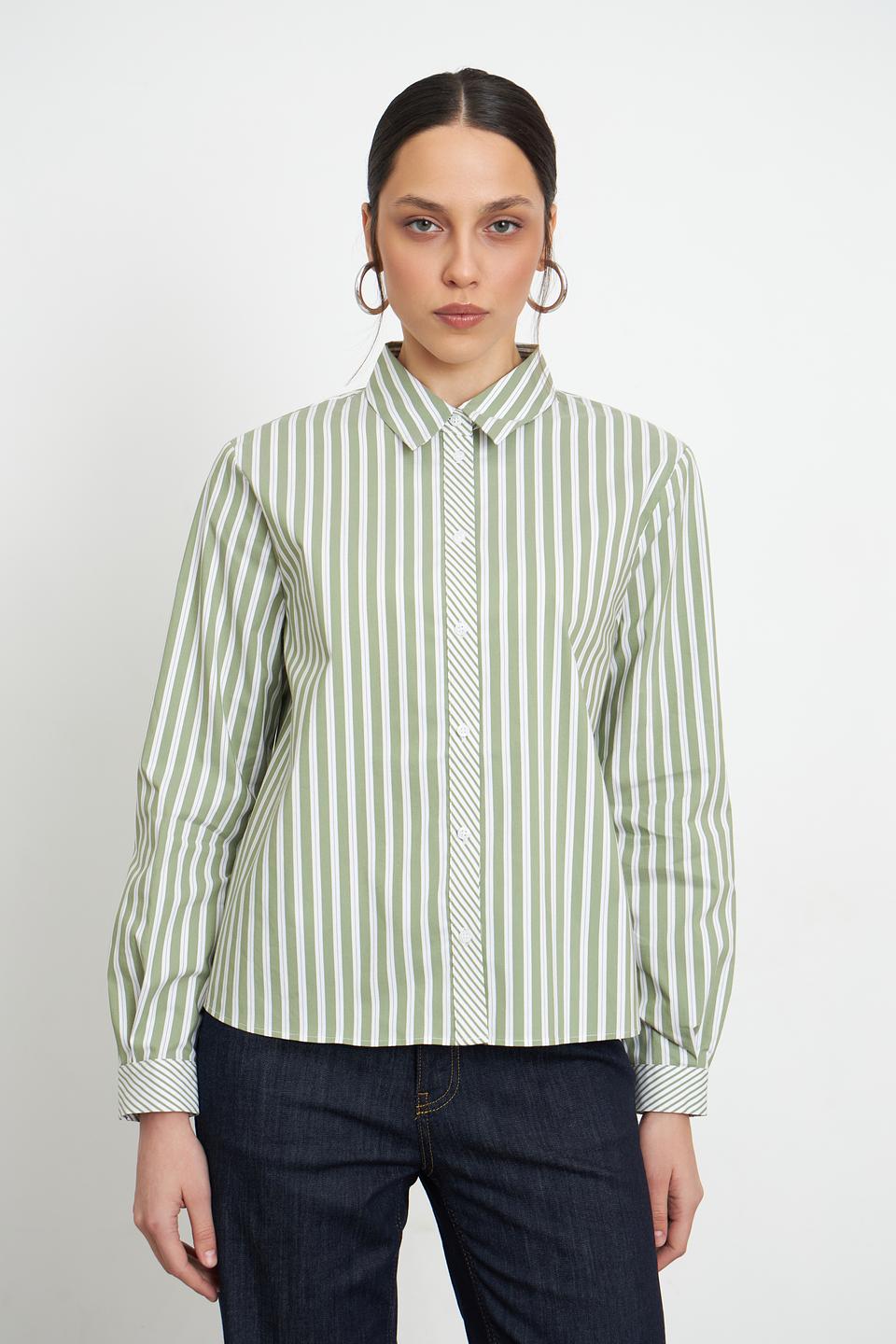 Блуза MORE and MORE в полоску