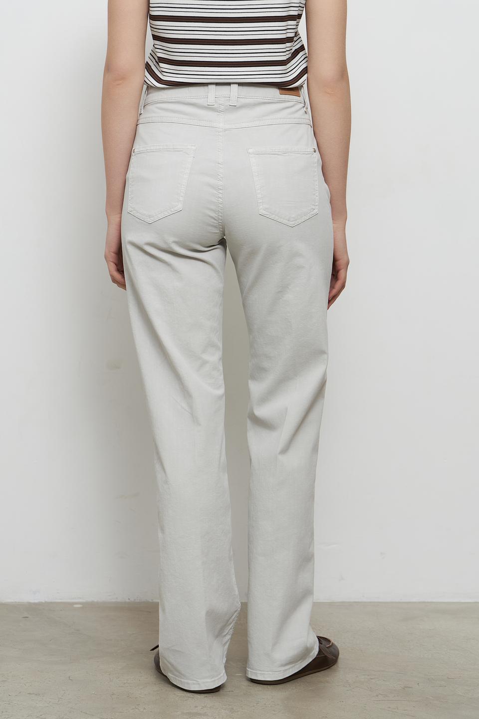 Брюки Angels прямого кроя бежевые