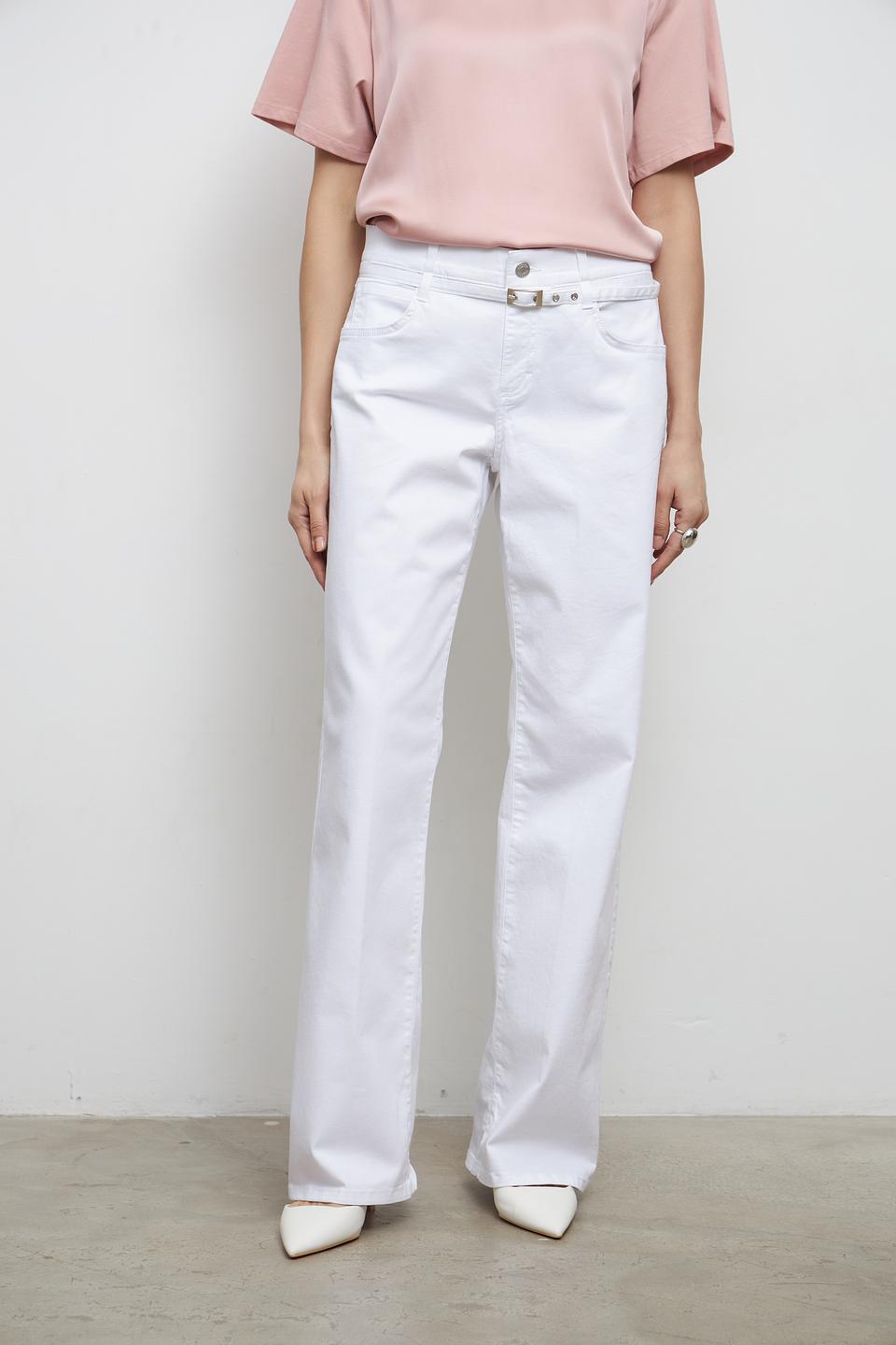 Джинсы Angels широкого кроя белые