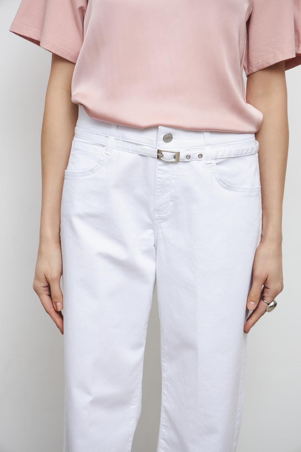 Джинсы Angels широкого кроя белые