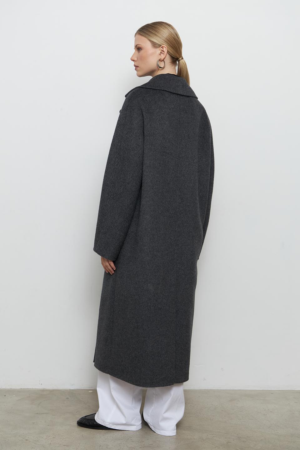 Пальто шерстяное Dolchemoda графит