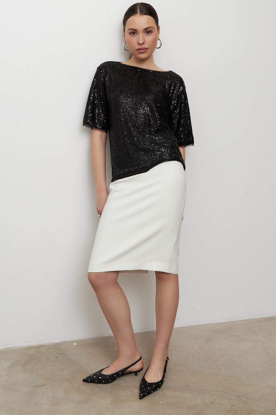 Юбка-карандаш Tricotier белая