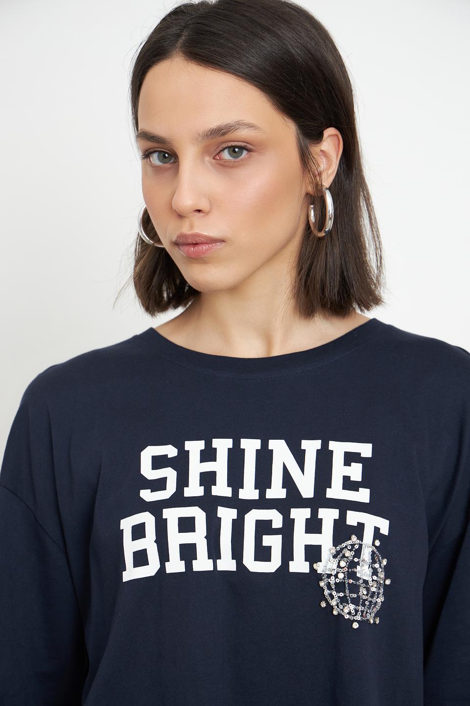 Футболка Marc Aurel Shine Bright темно-синяя