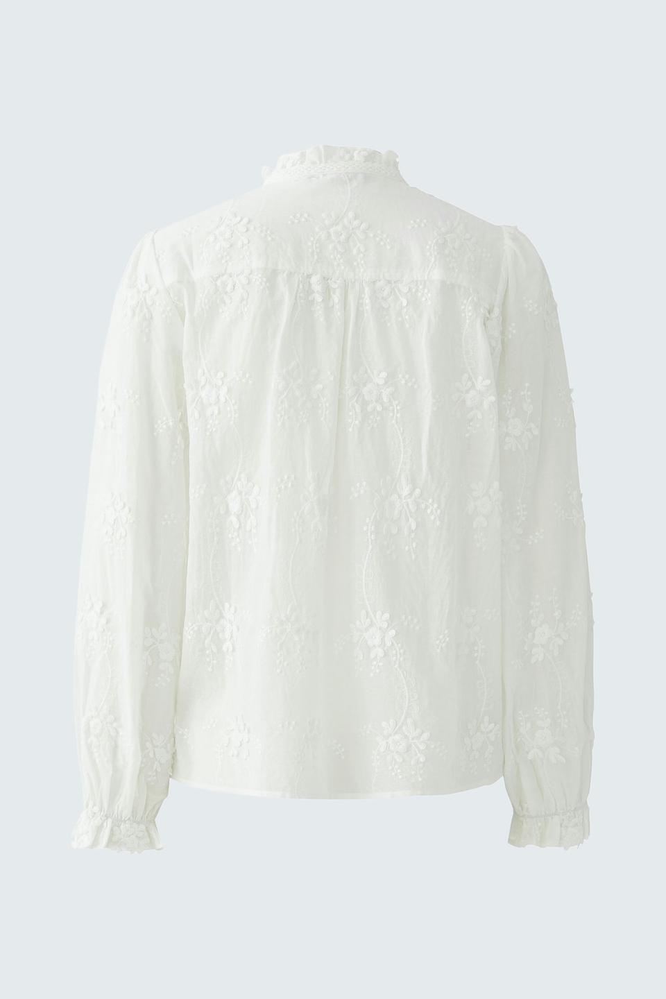 Блуза Oui с вышивкой, белый