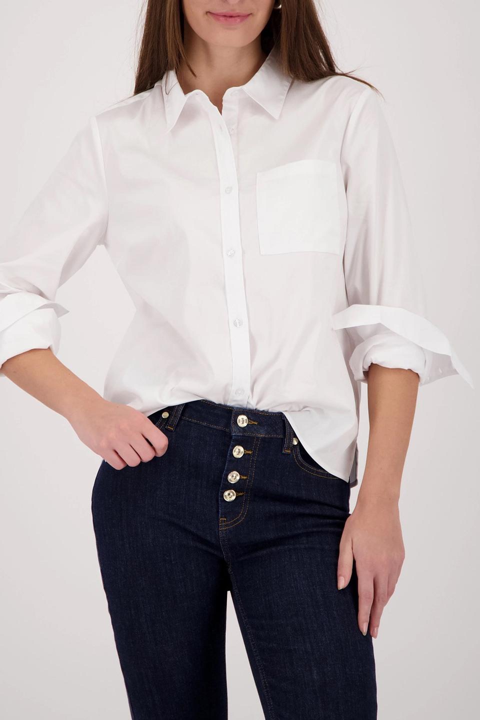 Блуза Monari белая с карманом
