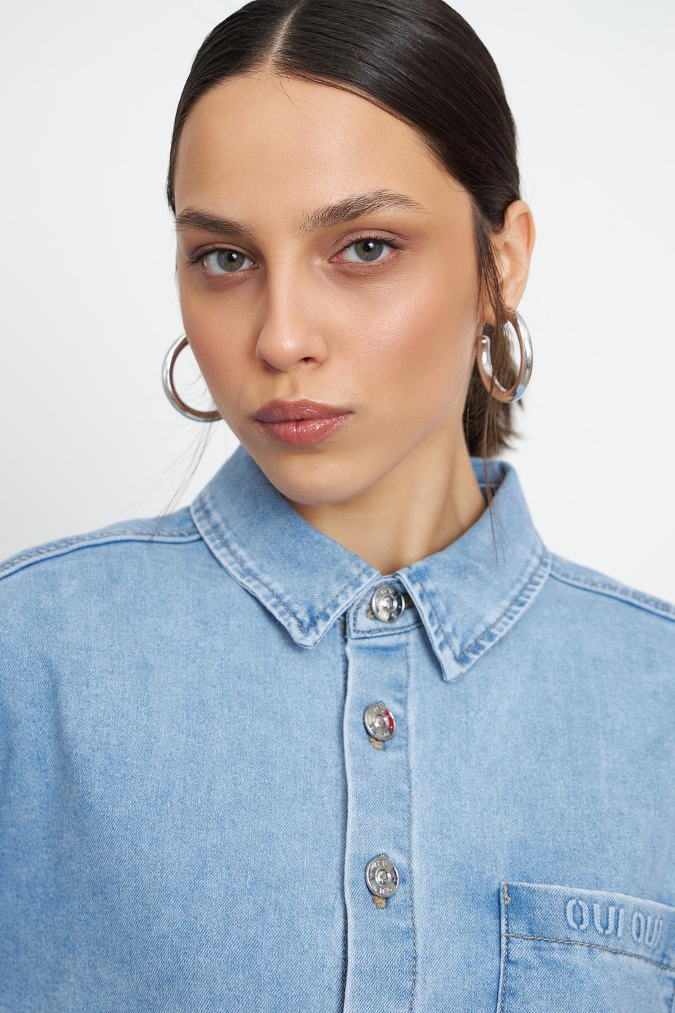 Жакет джинсовый Oui голубой