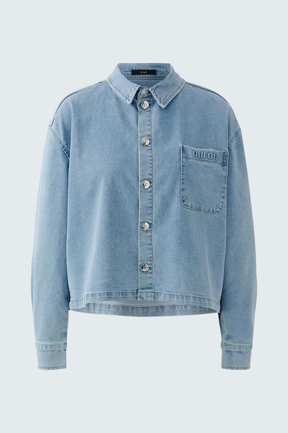Жакет джинсовый Oui голубой