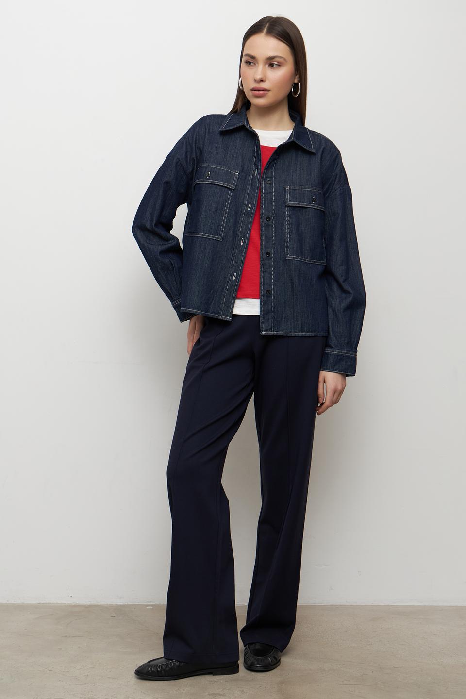 Жакет Marc Aurel джинсовый синий