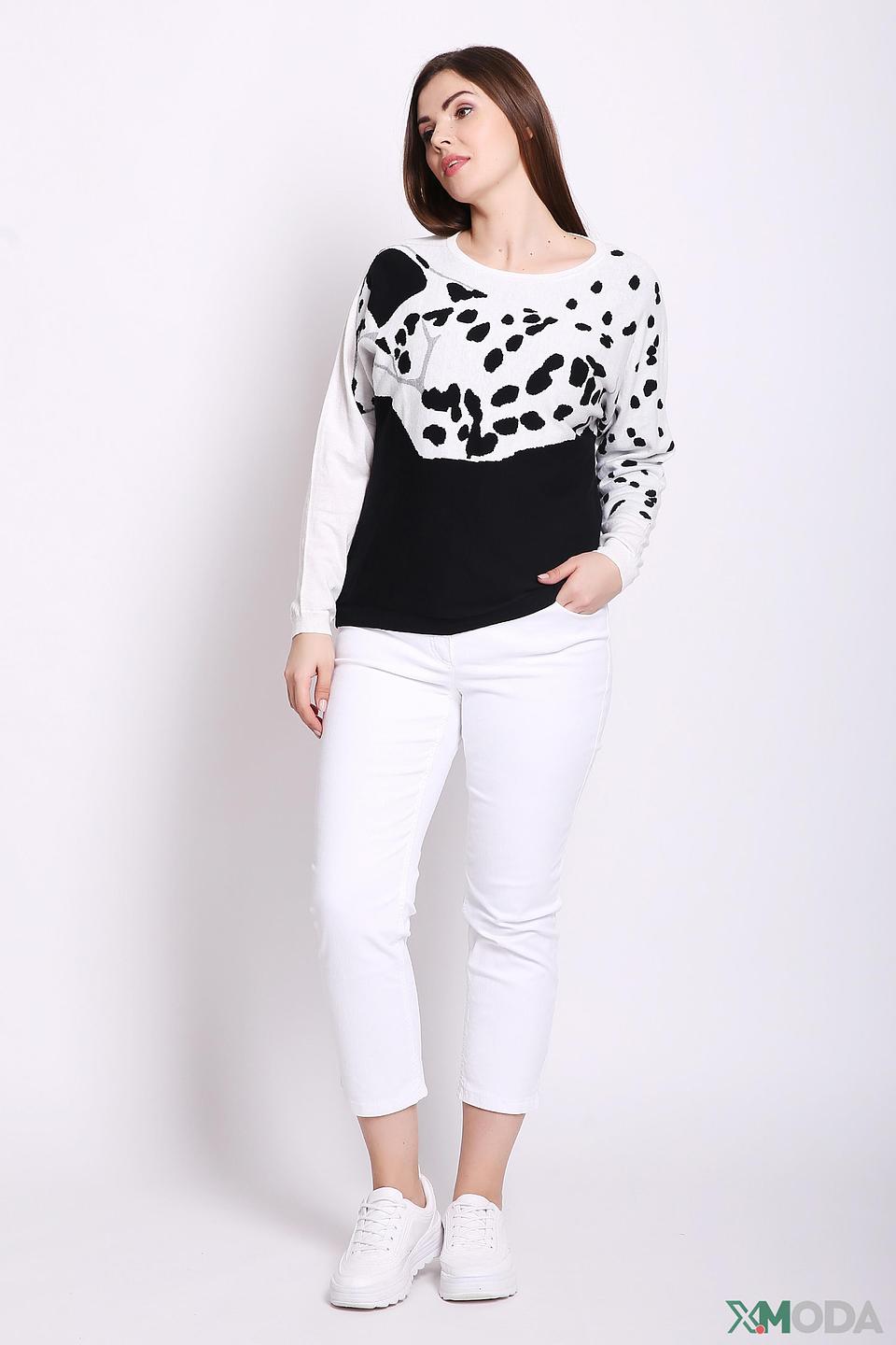 Пуловер Via Appia с принтом далматов