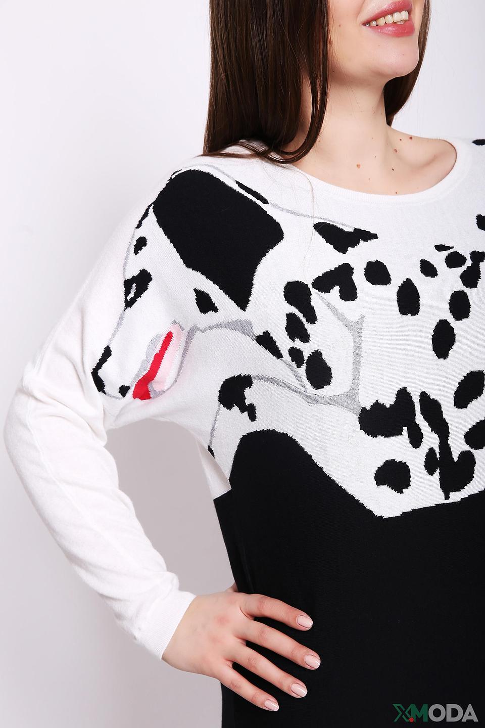 Пуловер Via Appia с принтом далматов