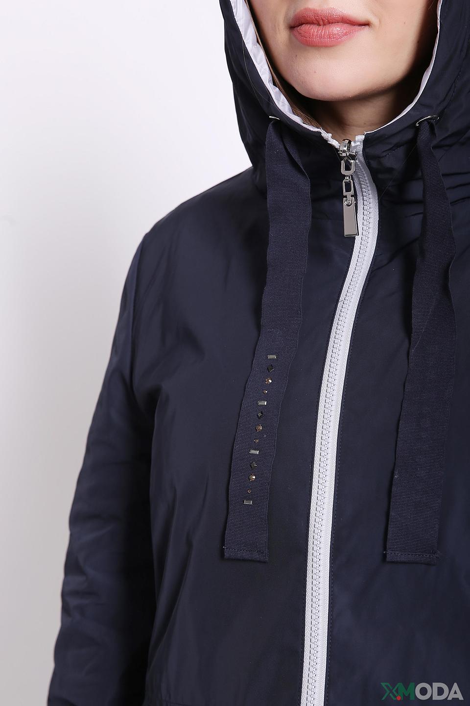 Куртка Gerry Weber двусторонняя, синяя/серебристая, с декором