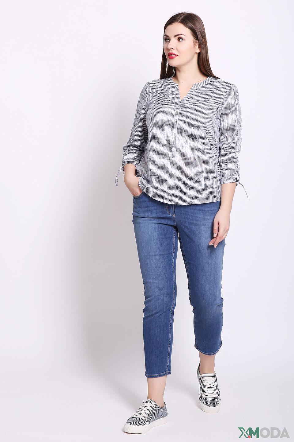 Капри Gerry Weber синие с потертостями