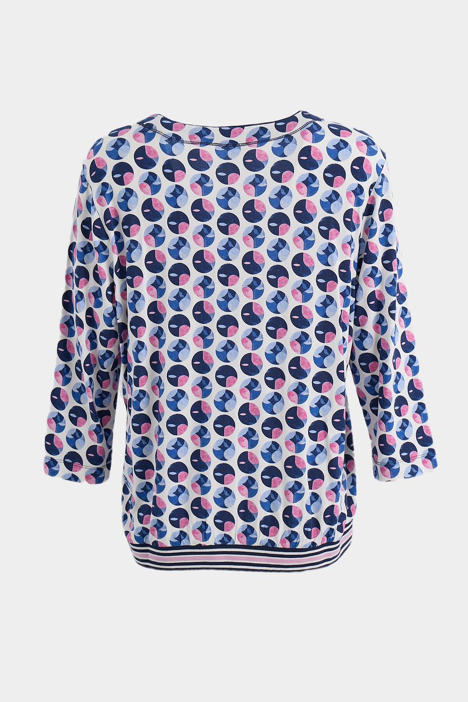 Блуза Olsen с принтом в горошек