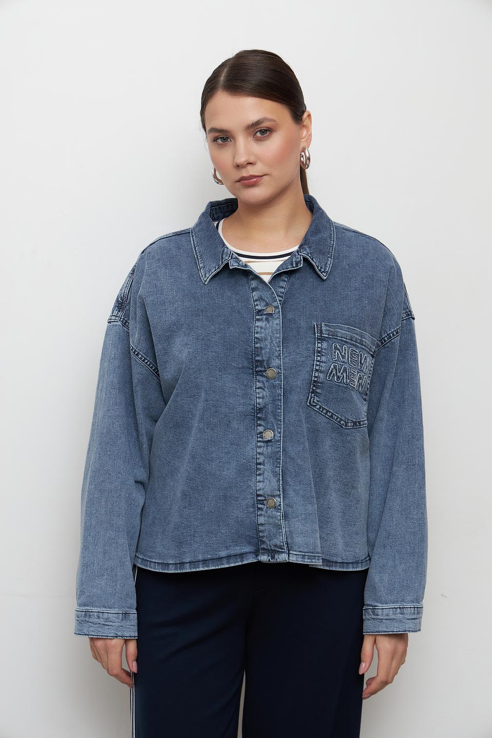 Жакет джинсовый Doris Streich голубой