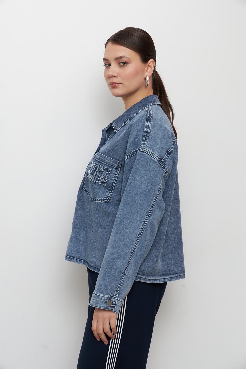 Жакет джинсовый Doris Streich голубой