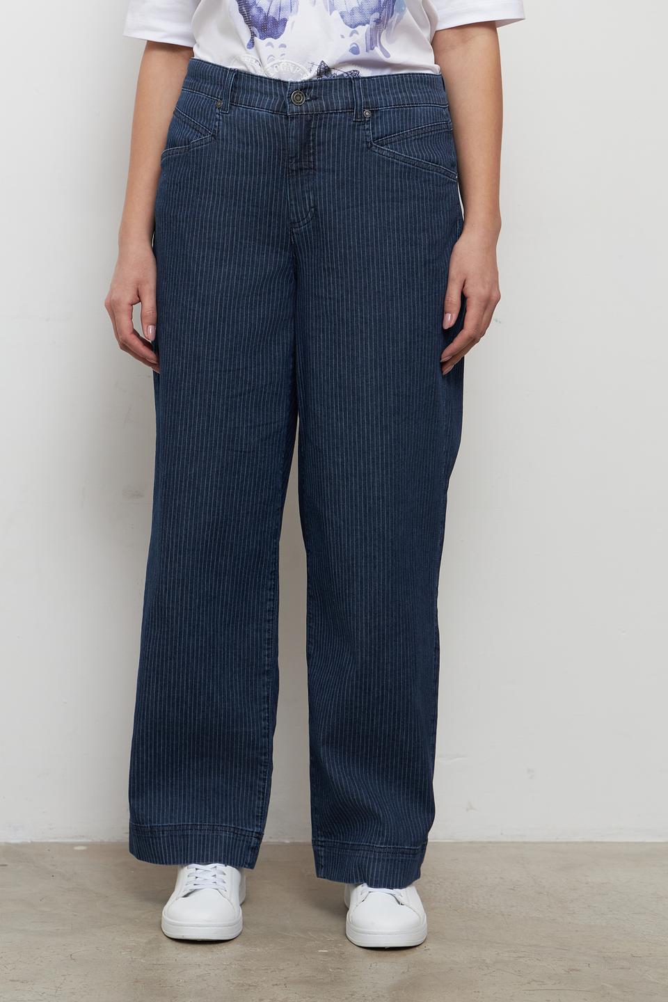 Джинсы Rabe collection в полоску