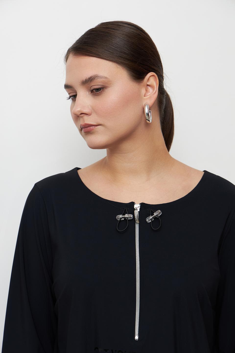 Платье Doris Streich чёрное с молнией