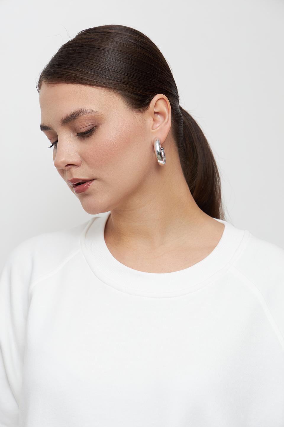 Пуловер Catnoir белый с коротким рукавом