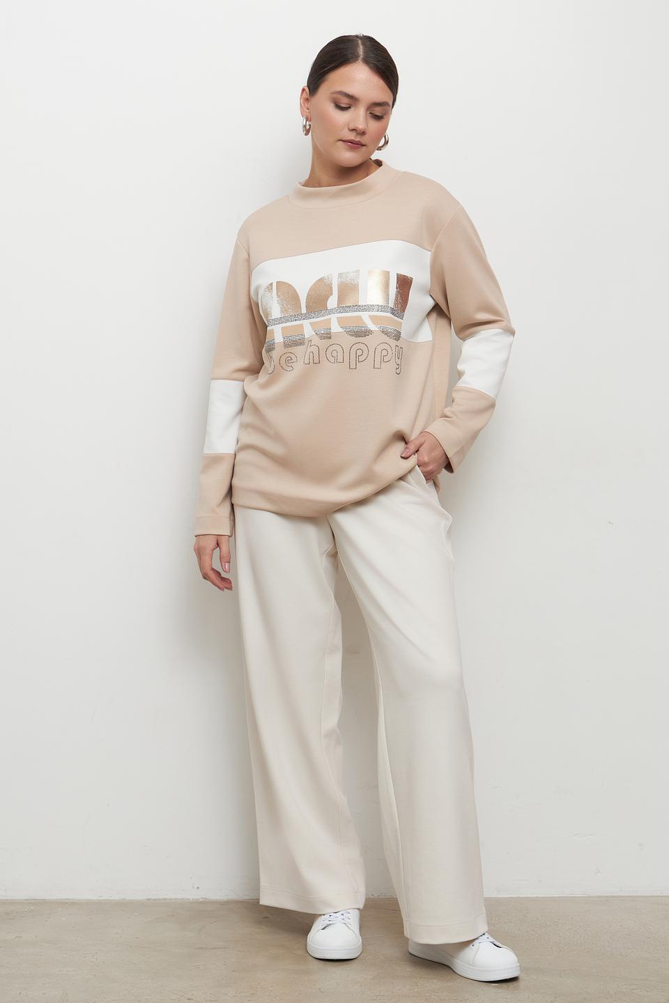 Брюки палаццо Rabe collection бежевые